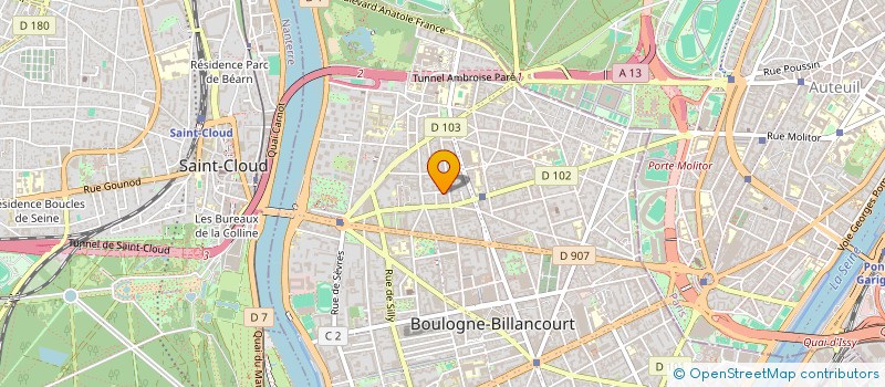 localisation de l'entreprise COMETE INVESTISSENT à BOULOGNE-BILLANCOURT