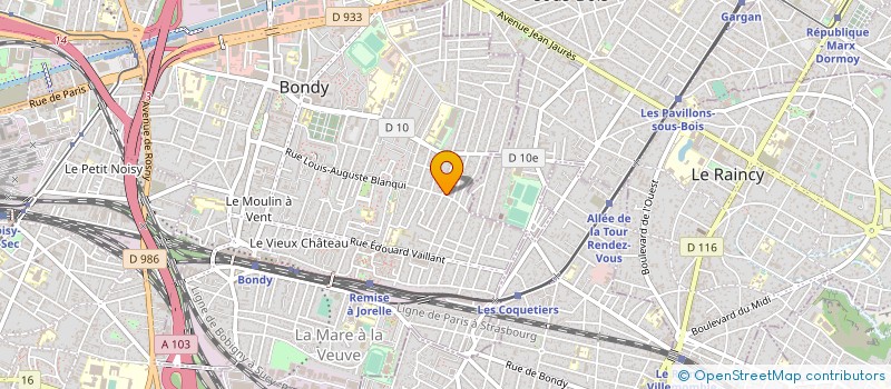 localisation de l'entreprise COMETE-PEGASE AMBULANCES  VILLEPINTE