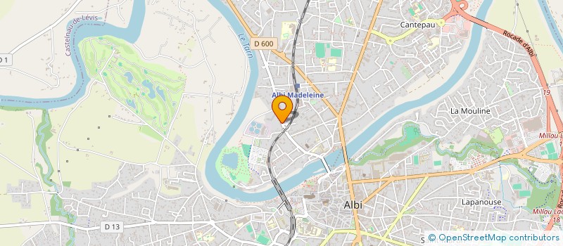 localisation de l'entreprise COMETE PROD à ALBI