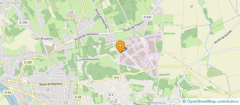 localisation de l'entreprise COMETE SERVICES à REYRIEUX