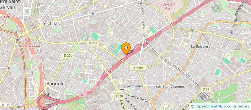 localisation de l'entreprise COMETE TRANSPORTS à ROMAINVILLE