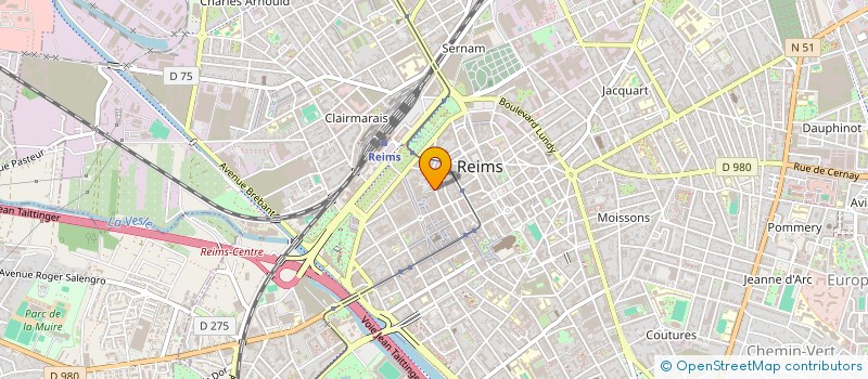 localisation de l'entreprise COMETHIS  REIMS