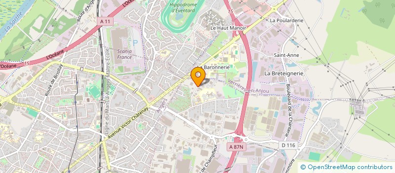 localisation de l'entreprise COMETI SERVICES  VERRIERES-EN-ANJOU