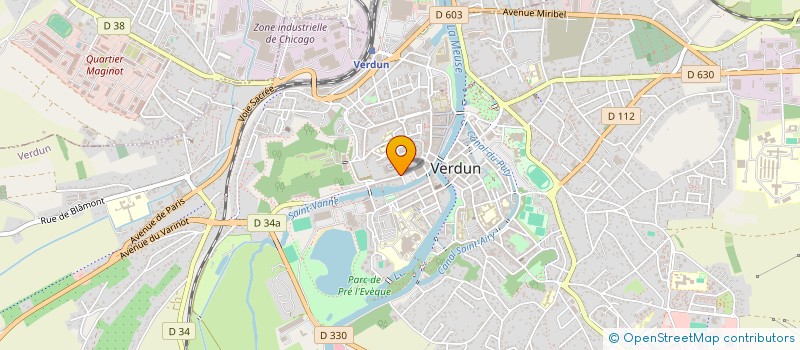 localisation de l'entreprise COMETLUX à VERDUN
