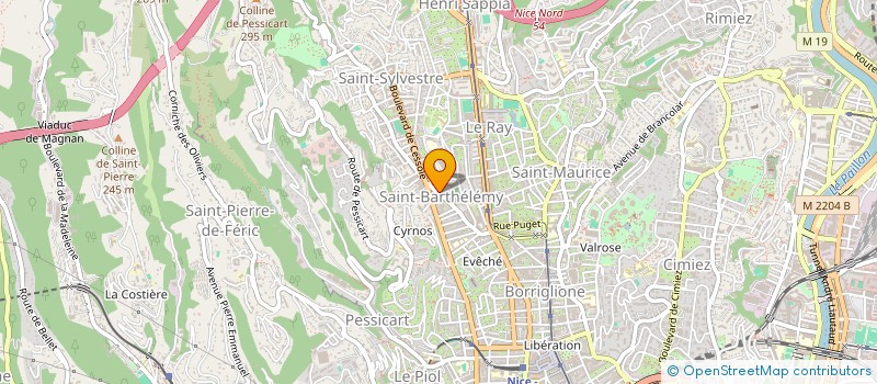 localisation de l'entreprise COMETT AGENCY à NICE