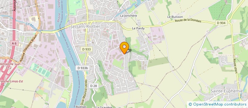 localisation de l'entreprise COMETTO INDUSTRIE  JASSANS-RIOTTIER