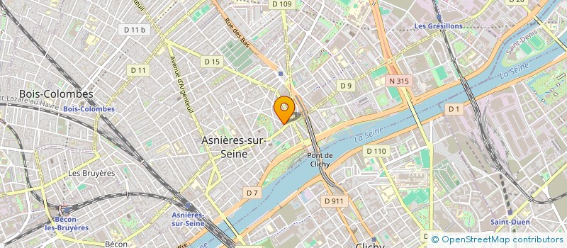 localisation de l'entreprise COMEUROPE à ASNIERES-SUR-SEINE