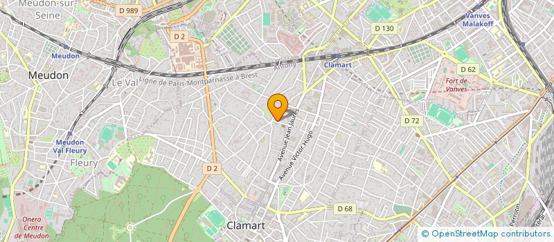 localisation de l'entreprise COMEX INGENIERIE à CLAMART