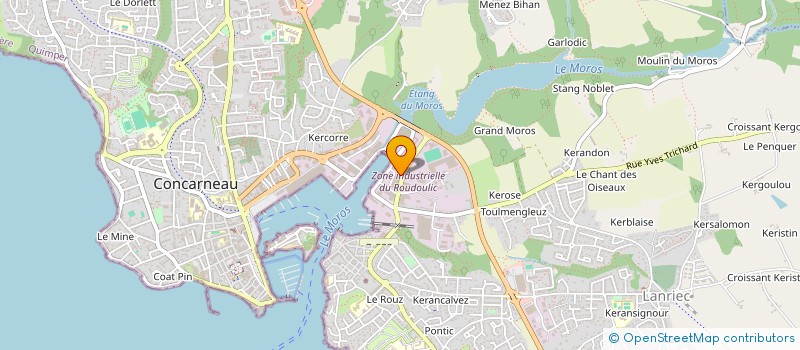 localisation de l'entreprise COMEXCO à CONCARNEAU