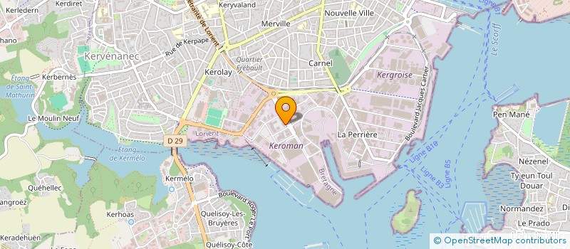localisation de l'entreprise COMEXEM à LORIENT