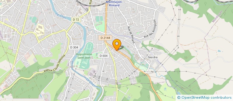 localisation de l'entreprise COMEXPOR à MONTLUCON