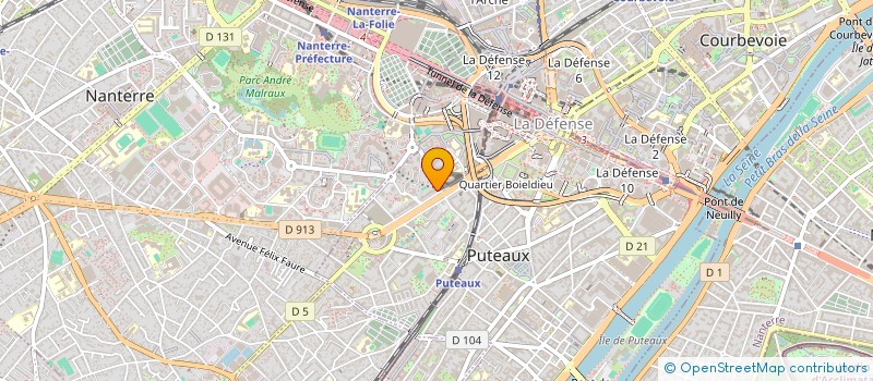 localisation de l'entreprise COMEXPOSIUM à COURBEVOIE