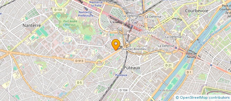 localisation de l'entreprise COMEXPOSIUM ASSURANCES à COURBEVOIE