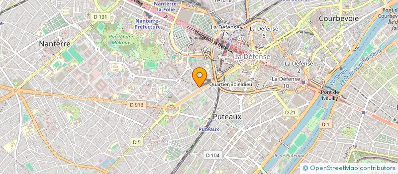 localisation de l'entreprise COMEXPOSIUM DEVELOPPEMENT à COURBEVOIE