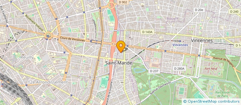 localisation de l'entreprise COMEXPOSIUM ONE TO ONE à SAINT-MANDE