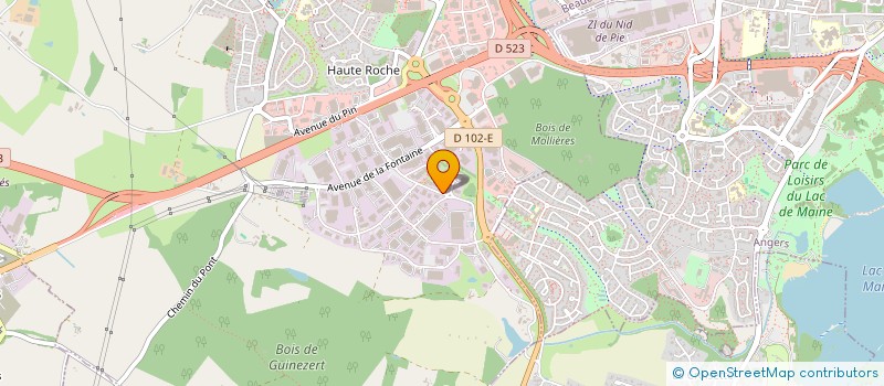 localisation de l'entreprise COMEXTRA à BEAUCOUZE