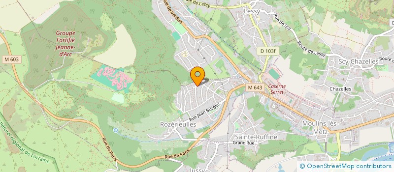 localisation de l'entreprise COMEYGI  ROZERIEULLES