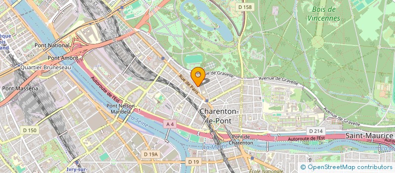 localisation de l'entreprise COMEZ à CHARENTON-LE-PONT