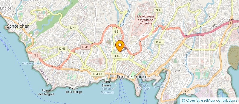 localisation de l'entreprise COMFORE EURL  FORT-DE-FRANCE