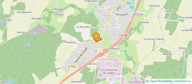 localisation de l'entreprise COMFORTCOM  ELVEN