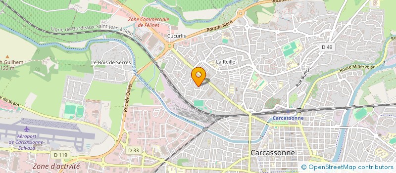localisation de l'entreprise COMFRACO - COMPAGNIE FRANCAISE DE COURTAGE à CARCASSONNE