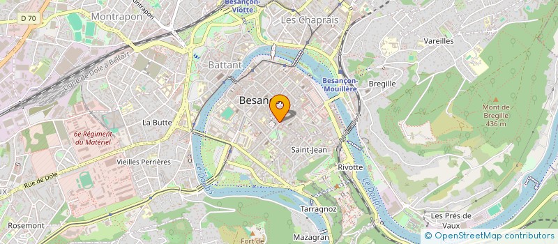 localisation de l'entreprise COMFY  BESANCON