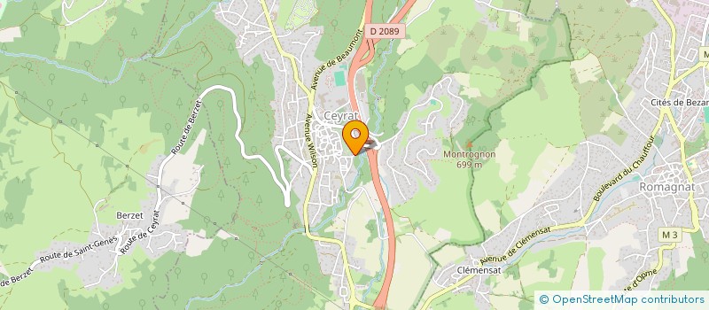 localisation de l'entreprise COMGAX  CEYRAT