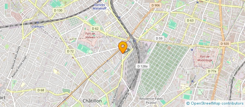 localisation de l'entreprise COMGEM à CHATILLON