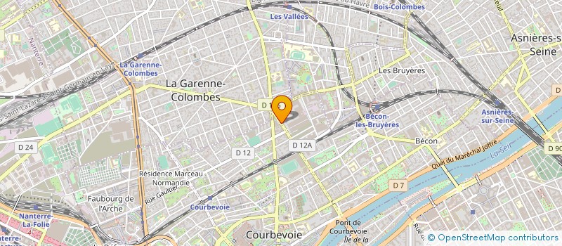 localisation de l'entreprise COMI ETS AUTO M BERLIET à COURBEVOIE