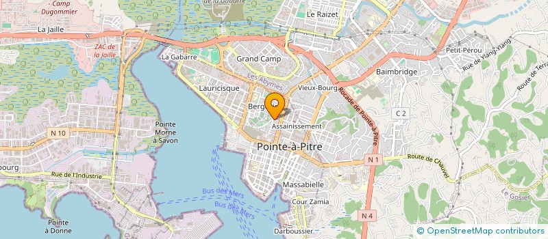 localisation de l'entreprise COMI REFL RECH ACTI FORM PREV DEV PSYSO à POINTE-A-PITRE