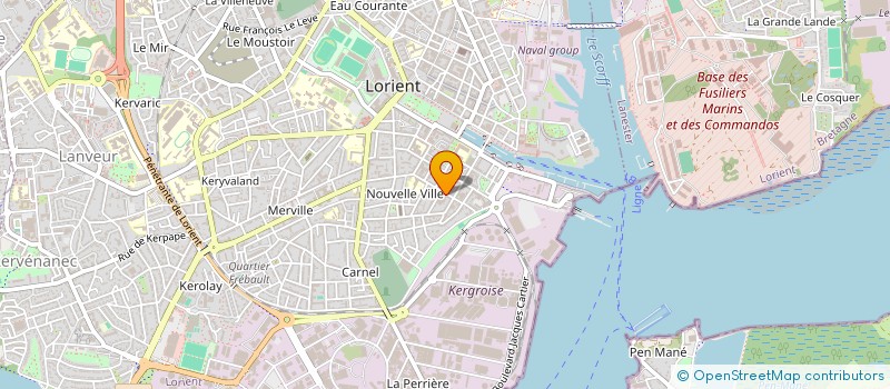 localisation de l'entreprise COMI TECH ORGANI COURSE PEDESTRE LORIENT à LORIENT