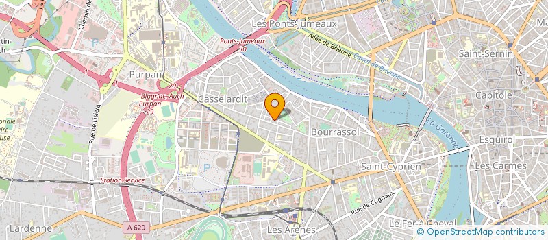 localisation de l'entreprise COMIAF (COMPTOIR OCCITAN MATERIEL INDUST à TOULOUSE