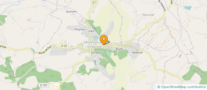 localisation de l'entreprise COMICE AGRICOLE DE LA COMMUNAUTE DE COMMUNE DE MONTFORT EN CHALOSSE  MONTFORT-EN-CHALOSSE