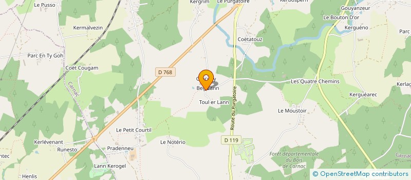 localisation de l'entreprise COMICE AGRICOLE DES CANTONS DE BELZ ET DE QUIBERON  CARNAC