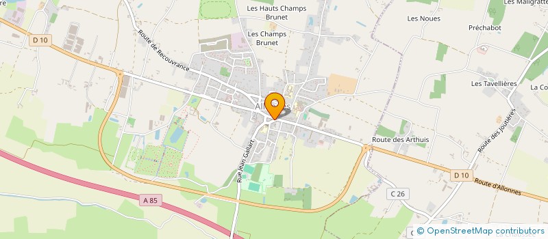 localisation de l'entreprise COMICE AGRICOLE DES CANTONS DE SAUMUR NORD ET D'ALLONNES à ALLONNES