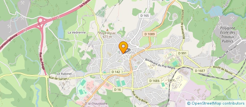 localisation de l'entreprise COMICE AGRICOLE DU CANTON D'EGLETONS  EGLETONS