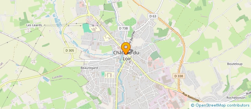 localisation de l'entreprise COMICE AGRICOLE DU CANTON DE CHATEAU DU LOIR  MONTVAL-SUR-LOIR