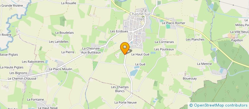 localisation de l'entreprise COMICE AGRICOLE DU CANTON DE LIFFRE  CHASNE-SUR-ILLET