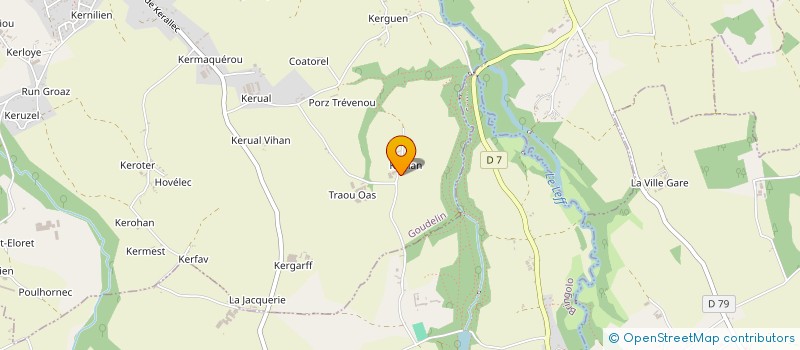 localisation de l'entreprise COMICE AGRICOLE DU CANTON DE PLOUAGAT  GOUDELIN