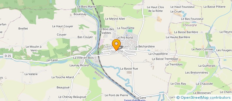 localisation de l'entreprise COMICE AGRICOLE DU CANTON DE ST AUBIN D'AUBIGNE  SAINT-AUBIN-D'AUBIGNE