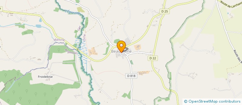 localisation de l'entreprise COMICE BEAUCHENE SAINT CORNIER DES LANDES  TINCHEBRAY-BOCAGE