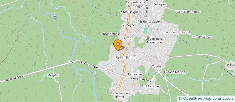 localisation de l'entreprise COMIFO  BELIN-BELIET