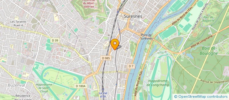 localisation de l'entreprise COMIMAGE à SURESNES