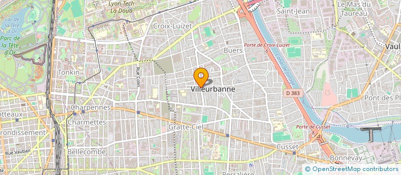 localisation de l'entreprise COMIMMO INVEST  VILLEURBANNE