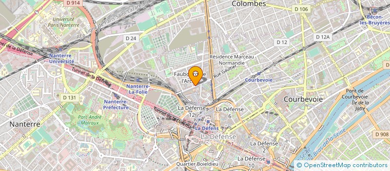 localisation de l'entreprise COMIMOB FAUBOURG DE L'ARCHE à COURBEVOIE