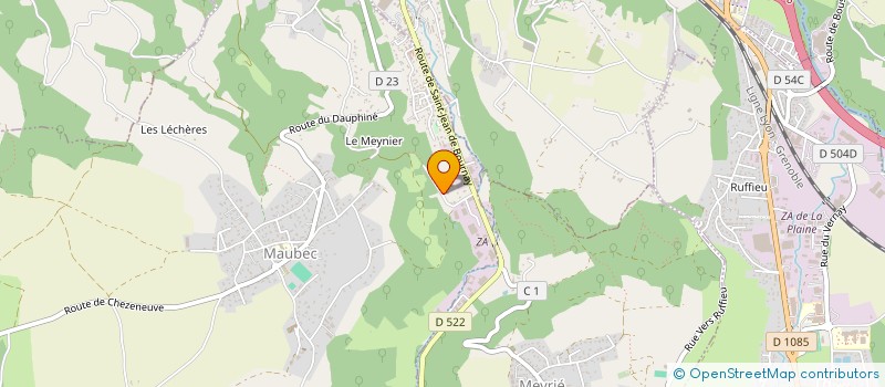 localisation de l'entreprise COMIN'DESIGN à MAUBEC