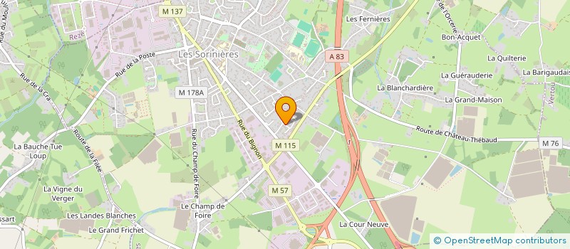 localisation de l'entreprise COMING HOME  LES SORINIERES