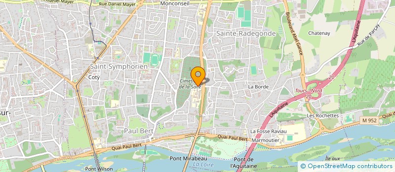 localisation de l'entreprise COMINSTIT à TOURS