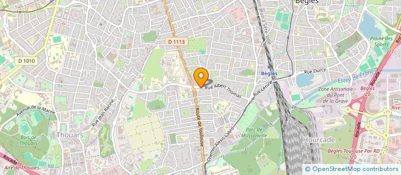 localisation de l'entreprise COMINTER à BEGLES