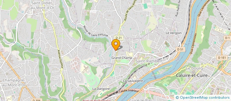 localisation de l'entreprise COMINTRA  SAINT-CYR-AU-MONT-D'OR